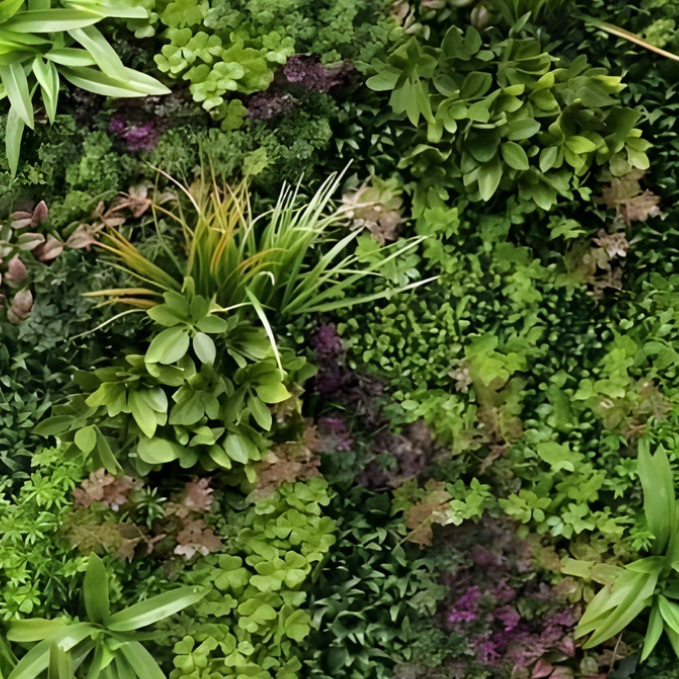 Garden Gyani 100x100cm Artificial Greenery Wall Panel – Lush Faux Vertical Garden Mat for Wall, Balcony, Fence & Home Décor
