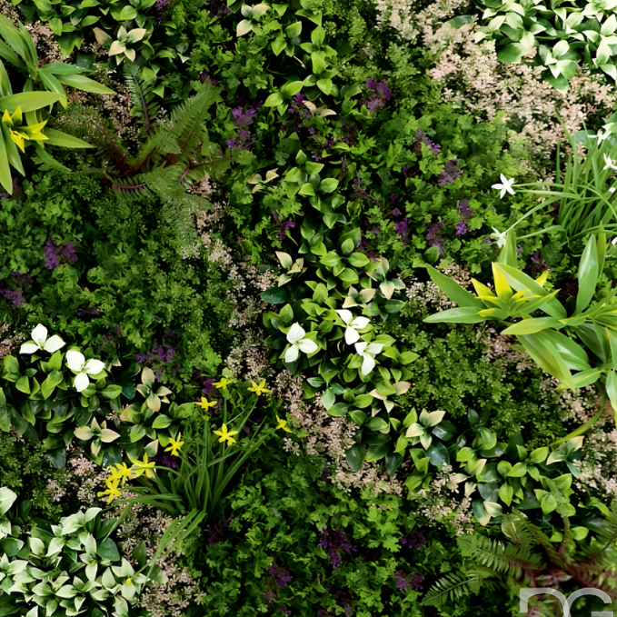 Garden Gyani 100x100cm Artificial Greenery Wall Panel – Lush Faux Vertical Garden Mat for Wall, Balcony, Fence & Home Décor