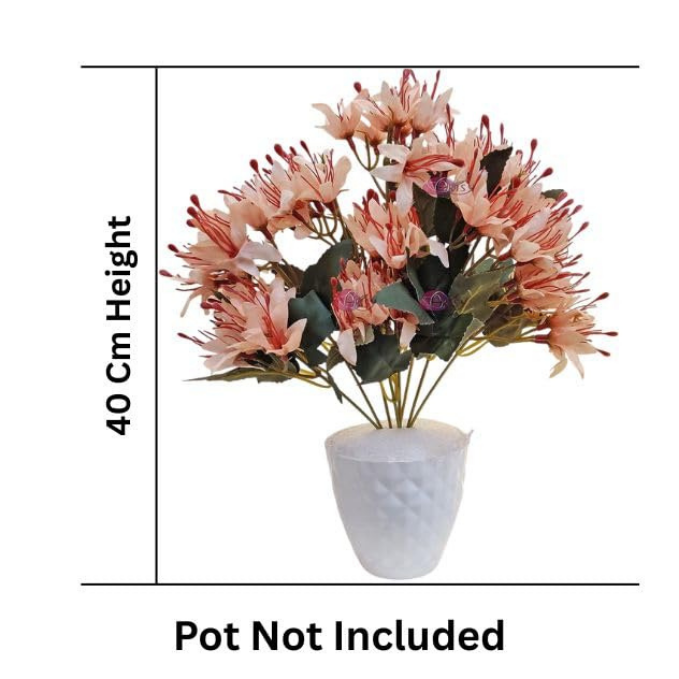 Garden Gyani Artificial Lily Flowers – 40 cm Faux Floral Stems for Table, Home & Office Décor | Realistic Craft Flowers for Gifting – Pot Not Included