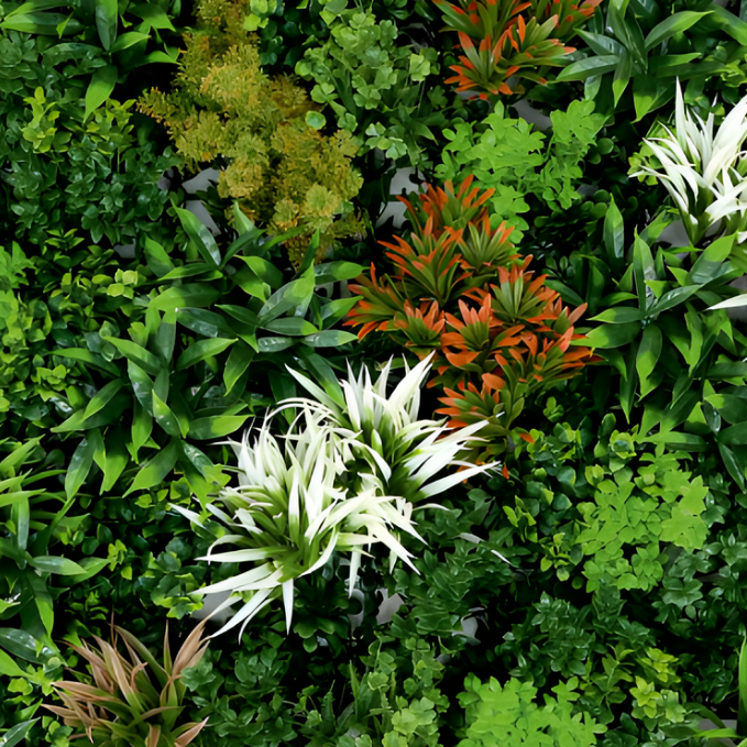 Garden Gyani 100x100cm Artificial Greenery Wall Panel – Lush Faux Vertical Garden Mat for Wall, Balcony, Fence & Indoor-Outdoor Décor
