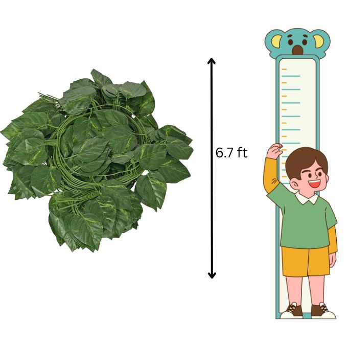 Garden Gyani Artificial Ivy Garlands – 12 Pack Hanging Vine Creepers, 6.7 Ft Each with 80 Leaves per String for Home, Wall & Party Decoration