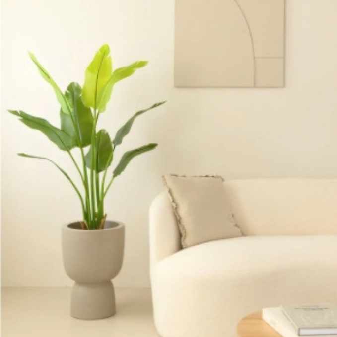 Garden Gyani 120CM Artificial Traveller Palm (Without Pot) – Medium-Tall Lifelike Tropical Plant for Home & Office Décor