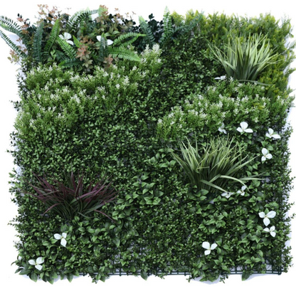 Garden Gyani 100x100cm Artificial Greenery Wall Panel – Lush Faux Vertical Garden Mat for Wall, Balcony, Fence & Home Décor