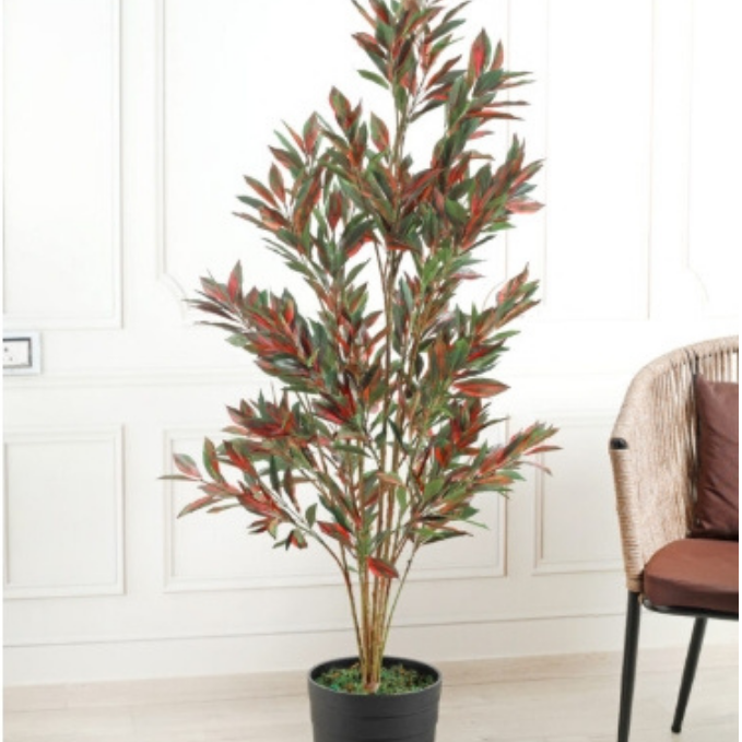 Garden Gyani Dracaena Red – 150 cm Tall Artificial Plant | Lifelike Faux Indoor & Outdoor Décor Without Pot