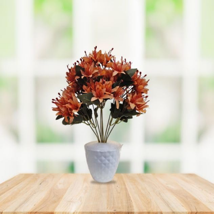 Garden Gyani Artificial Lily Flowers – 40 cm Faux Floral Bunch for Tabletop, Home & Office Décor | Gifting & DIY Decoration | Pot Not Included