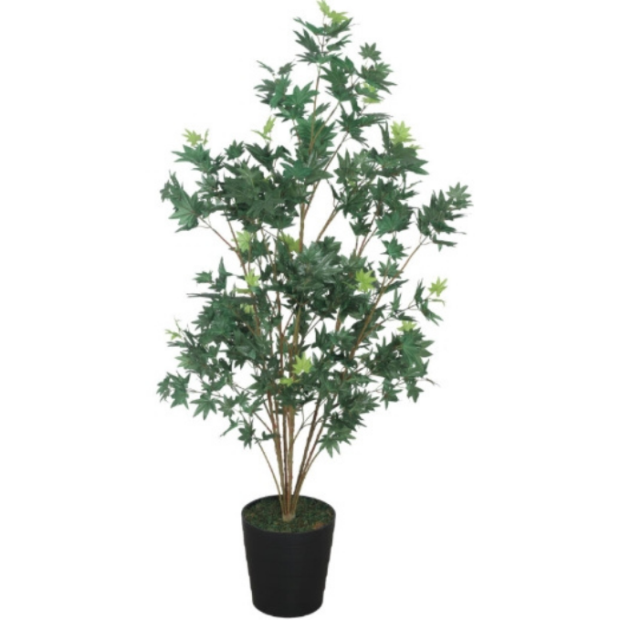 Garden Gyani Japanese Maple Green – 150 cm Tall Artificial Plant | Lifelike Faux Indoor & Outdoor Décor Without Pot