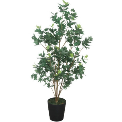 Garden Gyani Japanese Maple Green – 150 cm Tall Artificial Plant | Lifelike Faux Indoor & Outdoor Décor Without Pot
