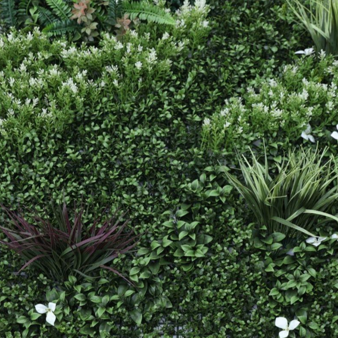 Garden Gyani 100x100cm Artificial Greenery Wall Panel – Lush Faux Vertical Garden Mat for Wall, Balcony, Fence & Home Décor
