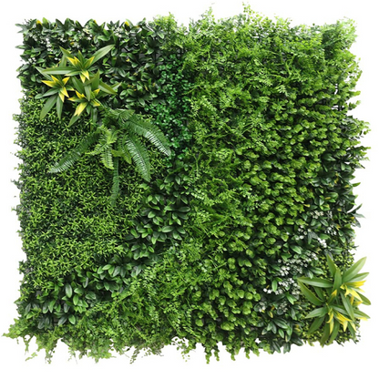Garden Gyani 100x100cm Artificial Greenery Wall Panel – Lush Faux Vertical Garden Mat for Wall, Balcony, Fence & Home Décor