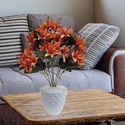 Garden Gyani Artificial Lily Flowers – 40 cm Faux Floral Bunch for Tabletop, Home & Office Décor | Gifting & DIY Decoration | Pot Not Included