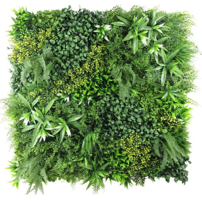 Garden Gyani 100x100cm Artificial Greenery Wall Panel – Lush Faux Vertical Garden Mat for Wall, Balcony, Fence & Home Décor
