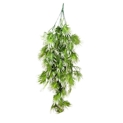 Garden Gyani Artificial Hanging Plant with Basket – Realistic Green Leaves & Creepers for Home, Living Room & Wall Decoration