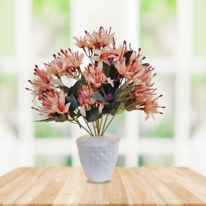 Garden Gyani Artificial Lily Flowers – 40 cm Faux Floral Stems for Table, Home & Office Décor | Realistic Craft Flowers for Gifting – Pot Not Included