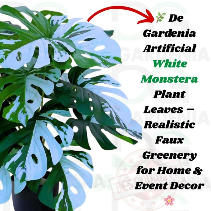 Garden Gyani Artificial Money Plant – 78 cm Tall Faux Green Plant with Pot | Lifelike Palm Leaves Monstera for Home, Office & Indoor Decoration