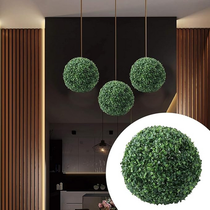 Garden Gyani Artificial Grass Hanging Topiary Ball – 38×38 CM | UV Resistant Decorative Green Ball for Garden, Patio & Indoor Décor