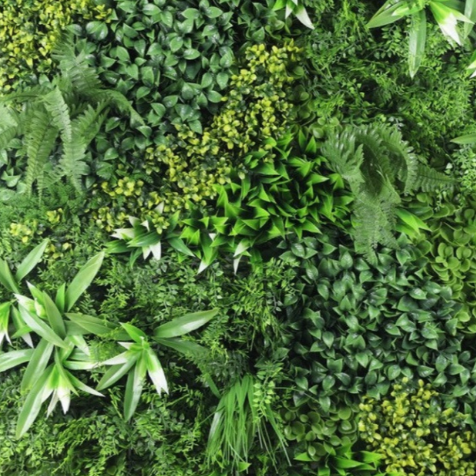 Garden Gyani 100x100cm Artificial Greenery Wall Panel – Lush Faux Vertical Garden Mat for Wall, Balcony, Fence & Home Décor
