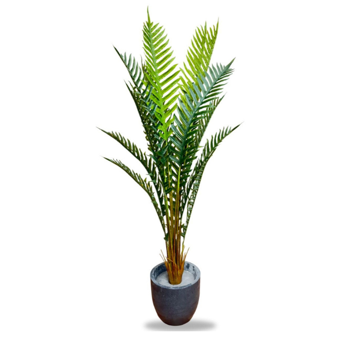 Garden Gyani Artificial Areca Palm Plant – 6.6 FT Tall Faux Silk Palm Tree with 15 Trunks | Realistic Indoor Green Plant for Home, Office & Living Room Décor | Pot Not Included
