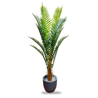 Garden Gyani Artificial Areca Palm Plant – 6.6 FT Tall Faux Silk Palm Tree with 15 Trunks | Realistic Indoor Green Plant for Home, Office & Living Room Décor | Pot Not Included
