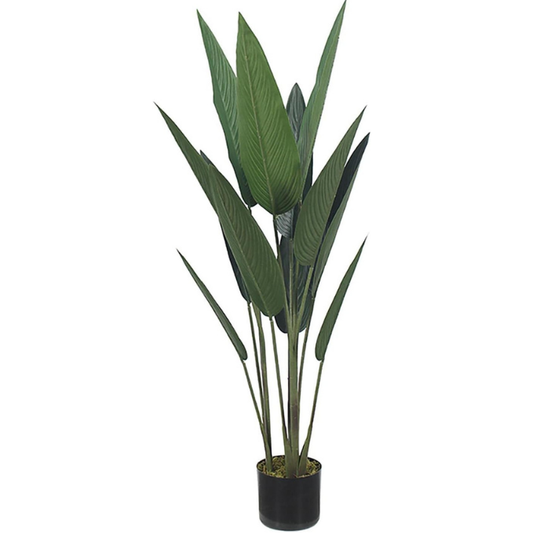 Garden Gyani 180cm Artificial Bird of Paradise Plant with Pot – Tall Faux Tropical Indoor Tree for Home, Office & Hotel Décor