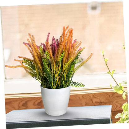 Garden Gyani Artificial Rubber Plant – Small Faux Potted Plant for Tabletop, Home, Bathroom & Office Décor | Indoor Decorative Greenery