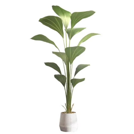 Garden Gyani Sumatra Palm – 10 Lush Leaves, 180 cm Tall Artificial Plant | Realistic Faux Indoor & Outdoor Décor Without Pot