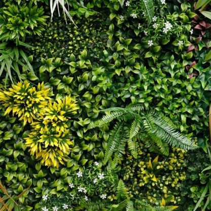 Garden Gyani 100x100cm Artificial Greenery Wall Panel – Lush Faux Vertical Garden Mat for Wall, Balcony, Fence & Home Décor