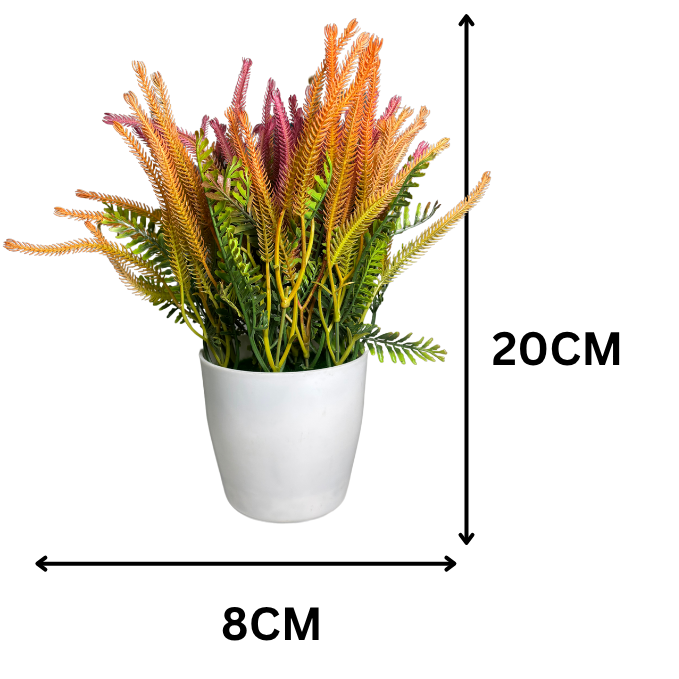 Garden Gyani Artificial Rubber Plant – Small Faux Potted Plant for Tabletop, Home, Bathroom & Office Décor | Indoor Decorative Greenery