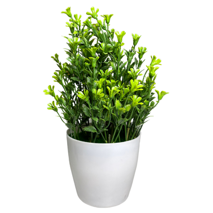 Garden Gyani Artificial Rubber Plant – Small Faux Potted Plant for Tabletop, Home, Bathroom & Office Décor | Indoor Decorative Greenery