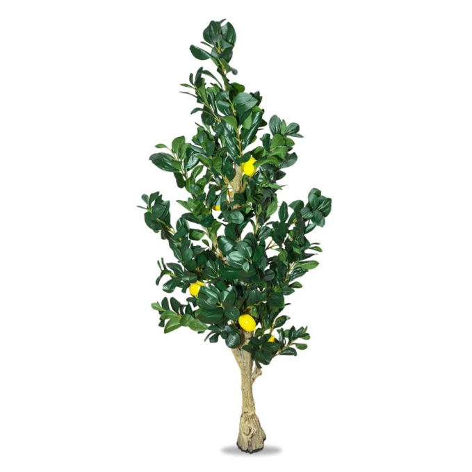 Garden Gyani Natural Olive Silk Tree – 5.4 Feet Tall Lifelike Faux Green Olive Plant for Home, Office & Indoor Décor | Realistic Artificial Tree with Slender Trunk & Dense Leaves