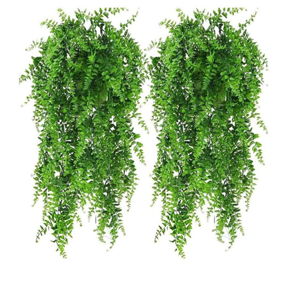 Artificial Hanging Fern Creeper Vine – Decorative Faux Trailing Greenery (Pot Not Included)