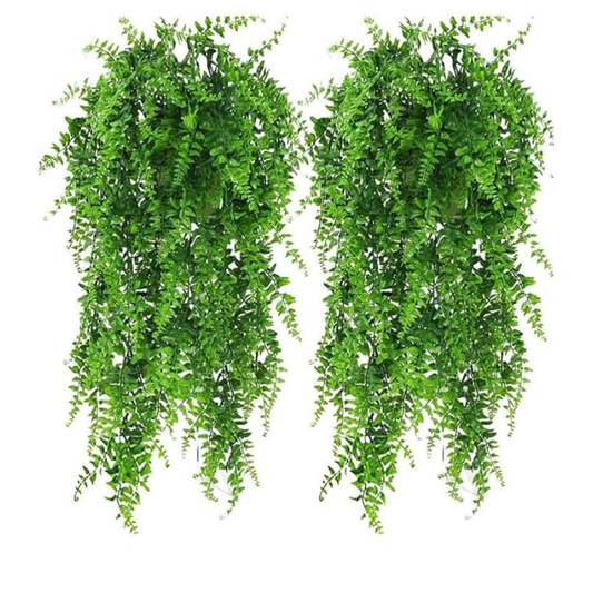 Artificial Hanging Fern Creeper Vine – Decorative Faux Trailing Greenery (Pot Not Included)