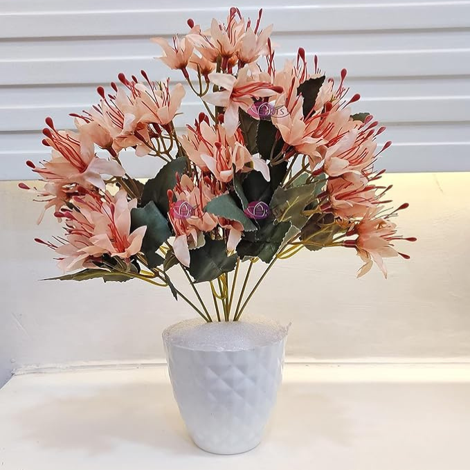 Garden Gyani Artificial Lily Flowers – 40 cm Faux Floral Stems for Table, Home & Office Décor | Realistic Craft Flowers for Gifting – Pot Not Included