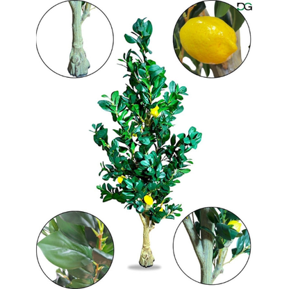 Garden Gyani Natural Olive Silk Tree – 5.4 Feet Tall Lifelike Faux Green Olive Plant for Home, Office & Indoor Décor | Realistic Artificial Tree with Slender Trunk & Dense Leaves