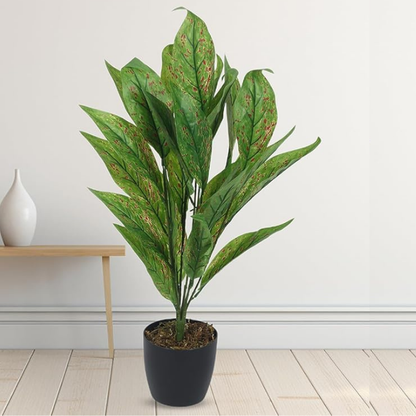 Garden Gyani Artificial Palm Monstera Leaves – Large Faux Tropical Turtle Leaves for Outdoor & Indoor Decoration | UV Resistant | Imitation Greenery