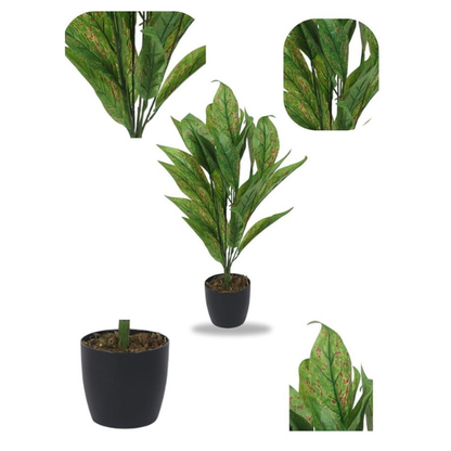 Garden Gyani Artificial Palm Monstera Leaves – Large Faux Tropical Turtle Leaves for Outdoor & Indoor Decoration | UV Resistant | Imitation Greenery
