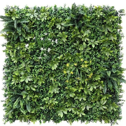 Garden Gyani 100x100cm Artificial Greenery Wall Panel – Lush Faux Vertical Garden Mat for Wall, Balcony, Fence & Home Décor