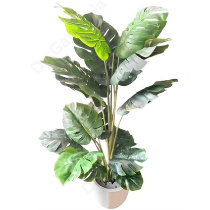 Garden Gyani Monstera X4 – 150 cm Tall Artificial Plant with 16 Leaves | Lifelike Faux Tropical Greenery for Indoor & Outdoor Décor