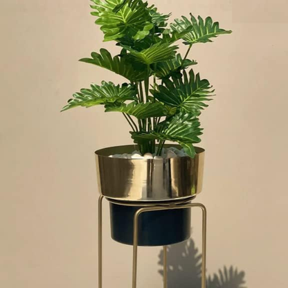 Garden Gyani Xanadu 18 Leaves – 65 cm Tall Artificial Plant | Lifelike Faux Indoor & Outdoor Décor Without Pot
