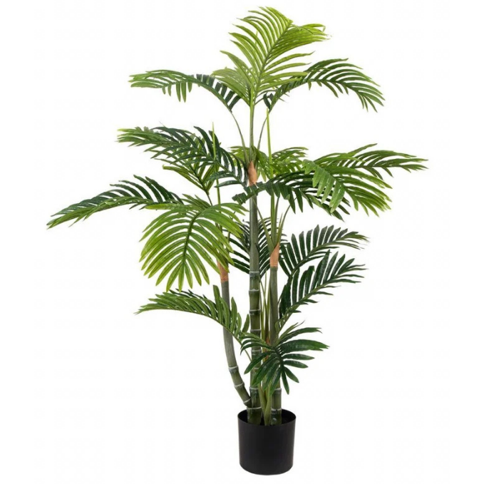 Garden Gyani Bamboo Areca – 120 cm Tall Artificial Plant | Lifelike Faux Indoor & Outdoor Décor