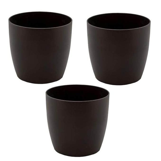 Garden Gyani Plastic Flower Pots – 4.4 Inch Modern Decorative Planters for Indoor & Outdoor Use | Lightweight & Durable | Plants Not Included