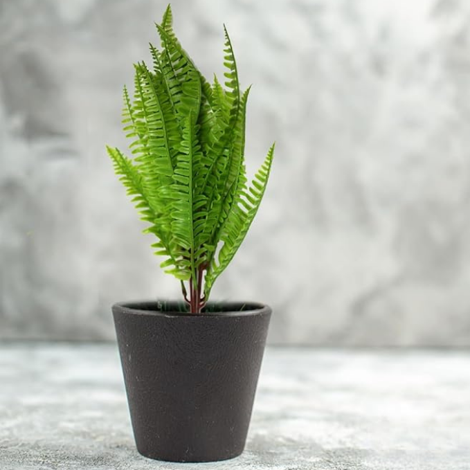 Garden Gyani Artificial Bush – Small Decorative Faux Green Plant for Tabletop, Home & Office | Without Pot | Pack of 1