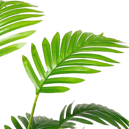 Garden Gyani Artificial Areca Palm Plant with White Pot – 75 cm Tall Faux Green Plant for Indoor & Outdoor Home, Balcony & Office Décor
