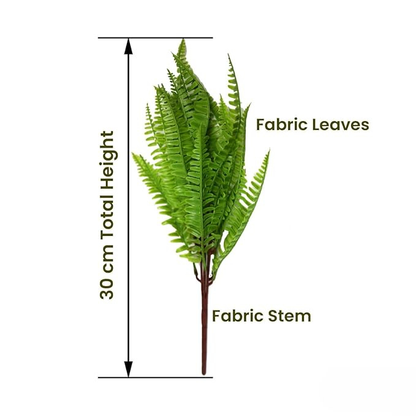 Garden Gyani Artificial Bush – Small Decorative Faux Green Plant for Tabletop, Home & Office | Without Pot | Pack of 1