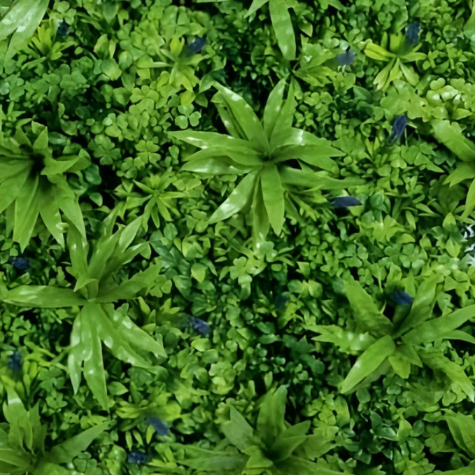 Garden Gyani 100x100cm Artificial Greenery Wall Panel – Lush Faux Vertical Garden Mat for Wall, Balcony, Fence & Home Décor