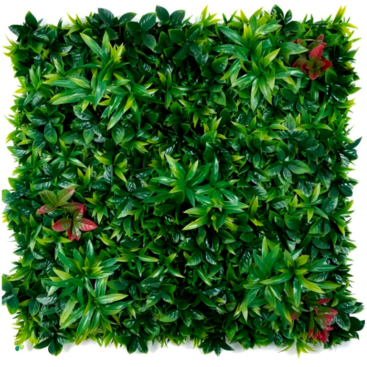 Garden Gyani 100x100cm Artificial Greenery Wall Panel – Lush Faux Vertical Garden Mat for Wall, Balcony, Fence & Home Décor
