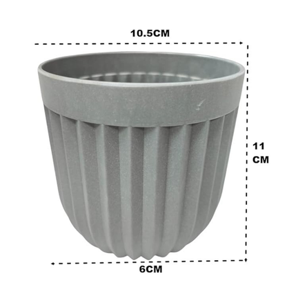 Garden Gyani Melamine Pot – Indoor Decorative Tabletop Planters for Home & Office | Elegant Lightweight Pots | Pack of 2