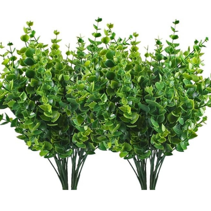 Garden Gyani Artificial Plants – Pack of 2 Faux Shrubs with Plastic Leaves for Indoor & Outdoor Decoration | Greenery Bushes for Home, Garden & Wedding Décor