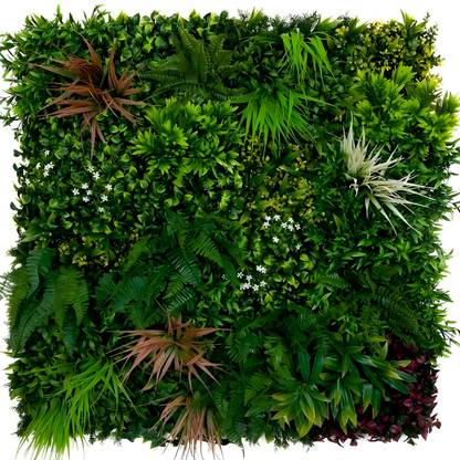 Garden Gyani 100x100cm Artificial Greenery Wall Panel – Lush Faux Vertical Garden Mat for Wall, Balcony, Fence & Indoor-Outdoor Décor