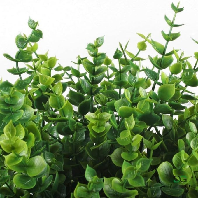 Garden Gyani Artificial Plants – Pack of 2 Faux Shrubs with Plastic Leaves for Indoor & Outdoor Decoration | Greenery Bushes for Home, Garden & Wedding Décor