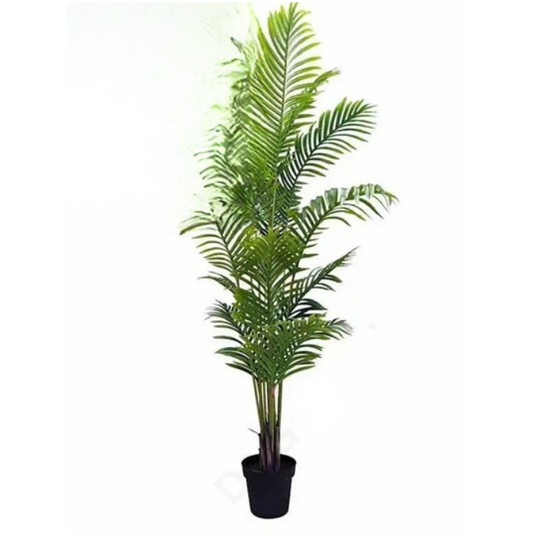 Garden Gyani Areca Palm – 145 cm Tall Artificial Plant Without Pot | Lifelike Faux Tropical Greenery for Home & Office Décor